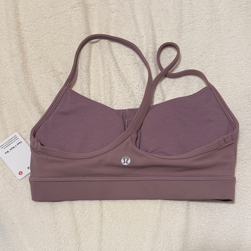 NWT Lululemon Lavender Lux/Mauve Sports Bra 4 - Picture 2 of 2